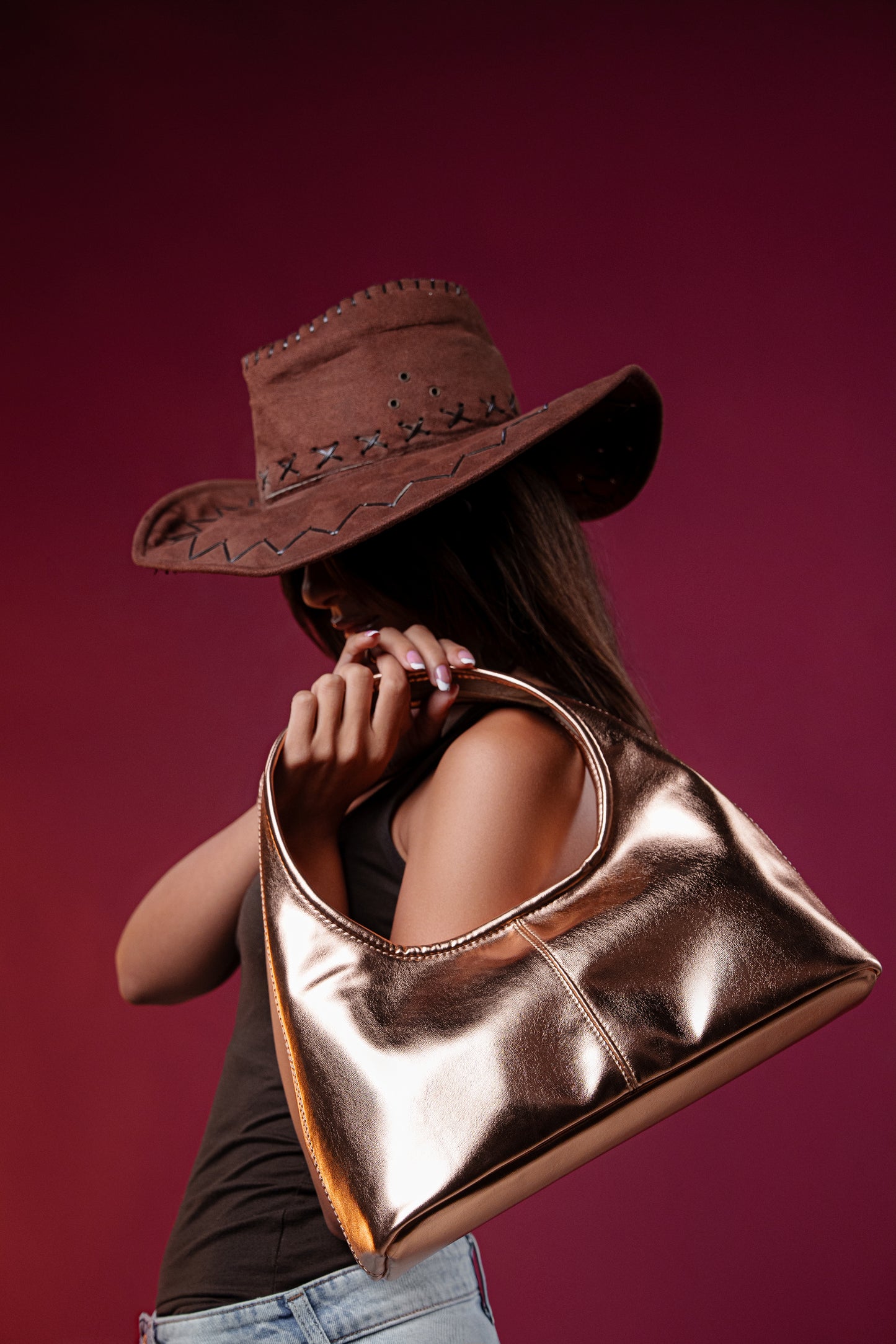Rose Gold Lucida Bag