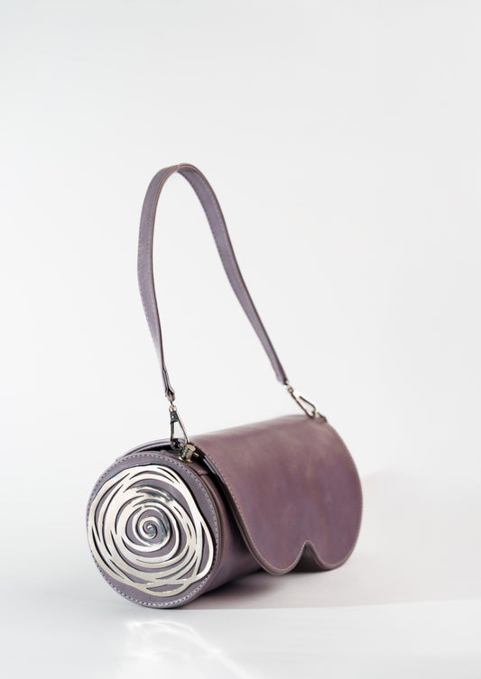 Lilac Swirl bag in Genuine Leather