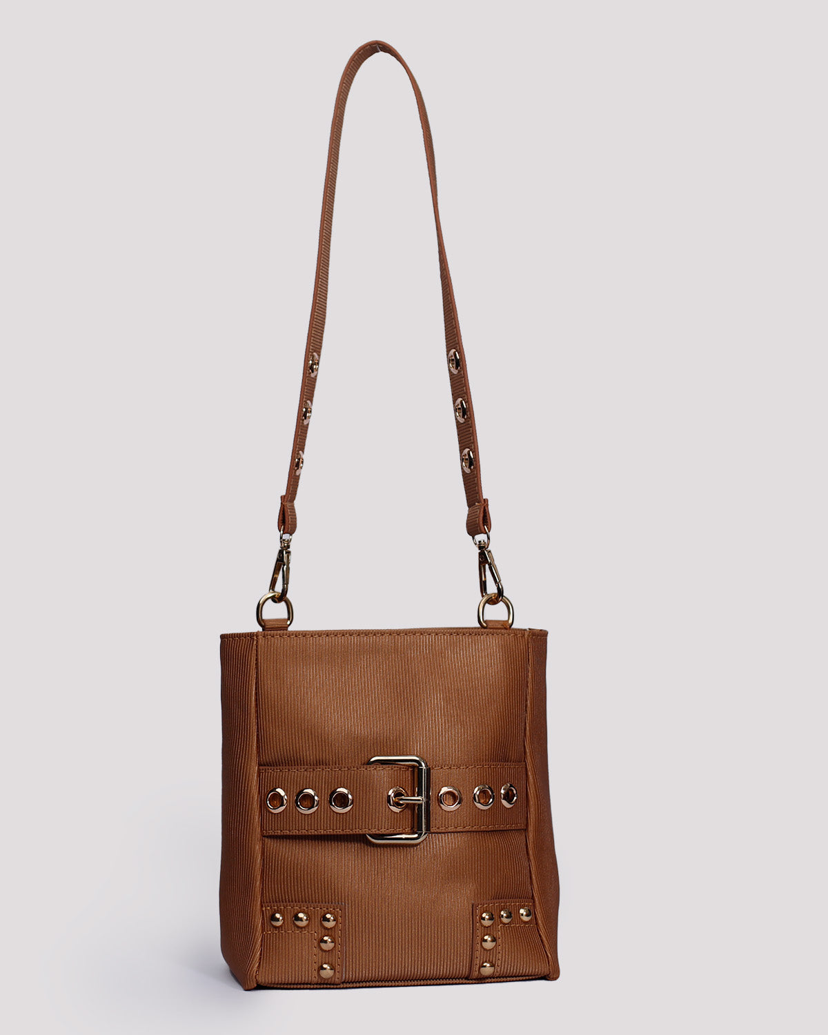 Copper Faux-Bucket Bag