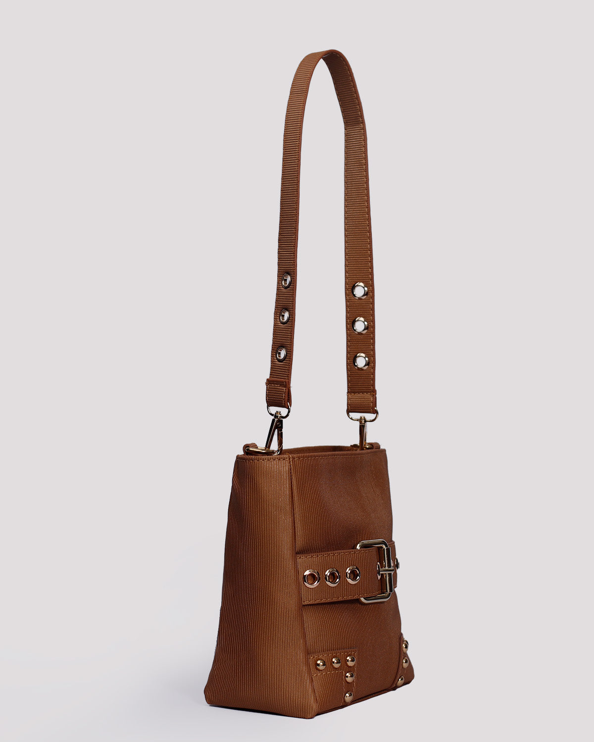 Copper Faux-Bucket Bag