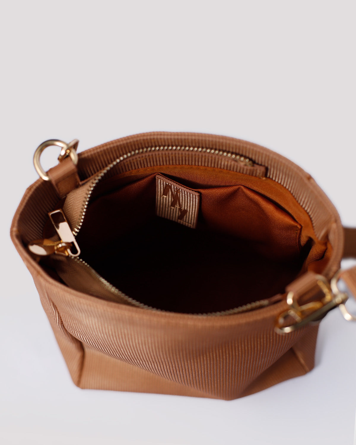 Copper Faux-Bucket Bag