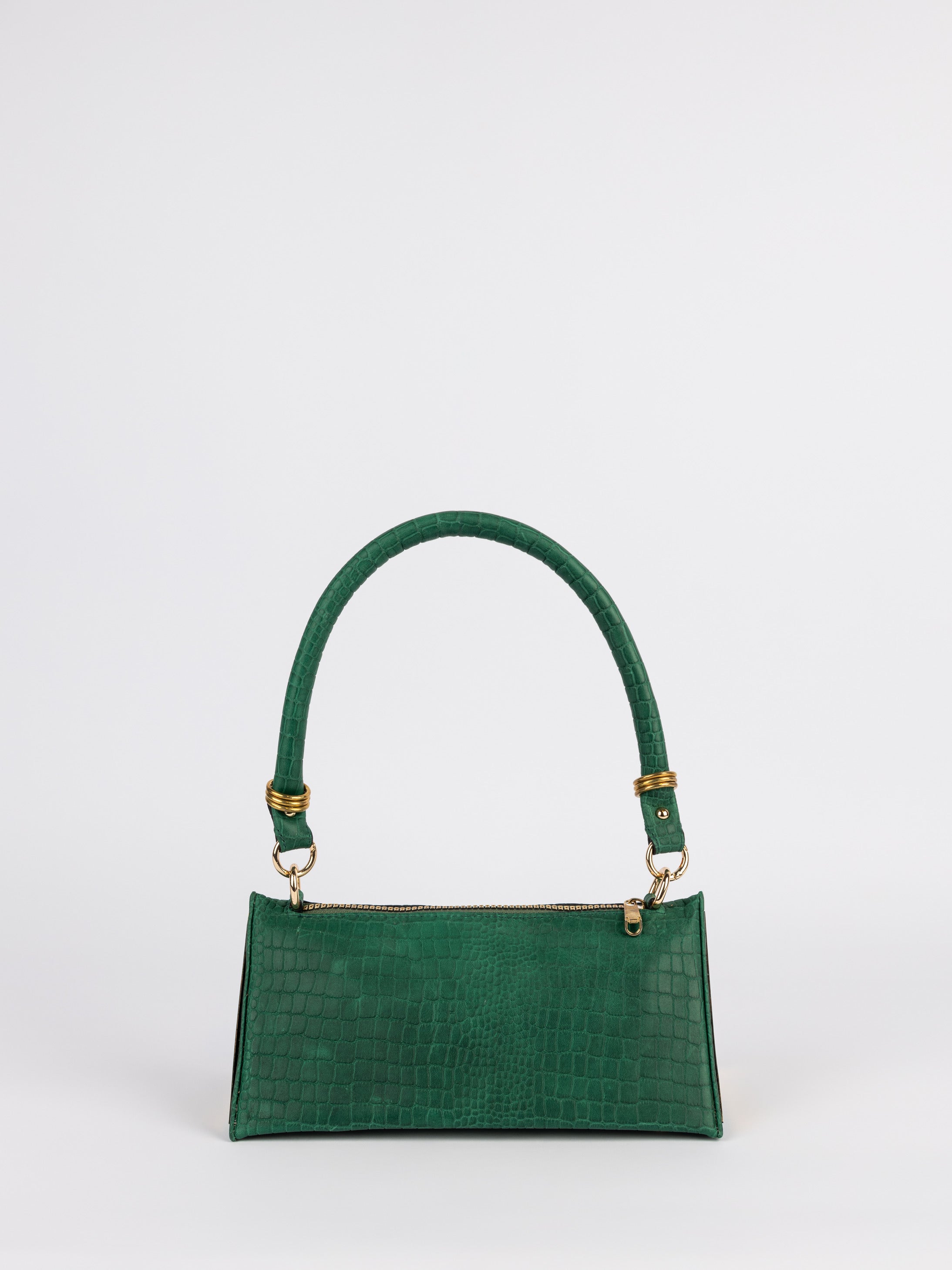 Emerald Prisma Bag in Genuine Leather