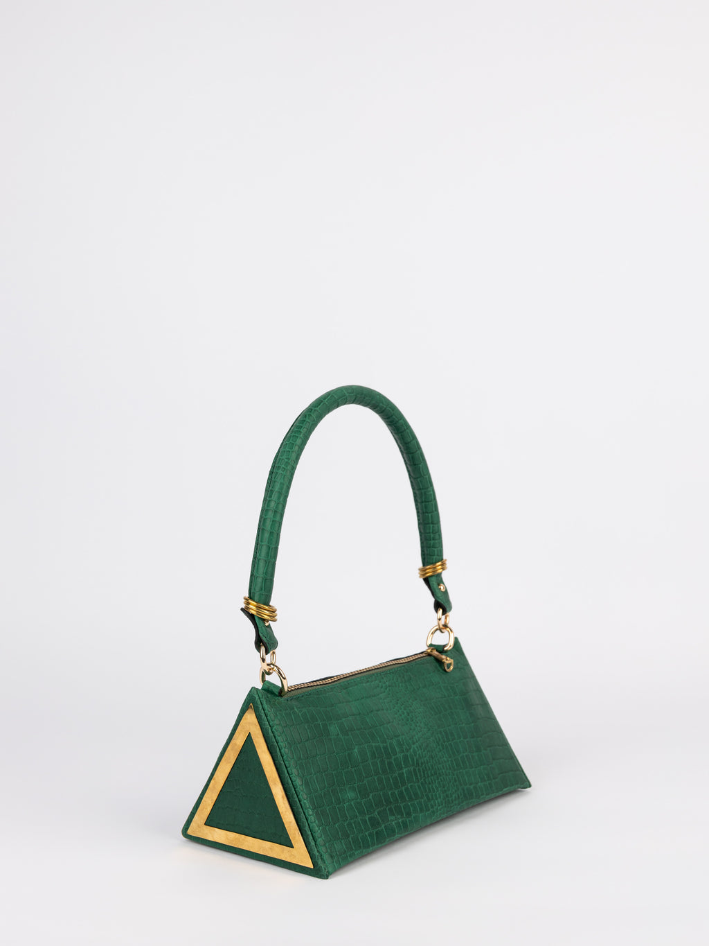 Emerald Prisma Bag in Genuine Leather